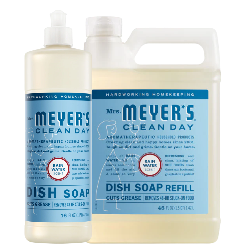 Mrs. Meyer's Rain Water Dish Soap & Refill Set
