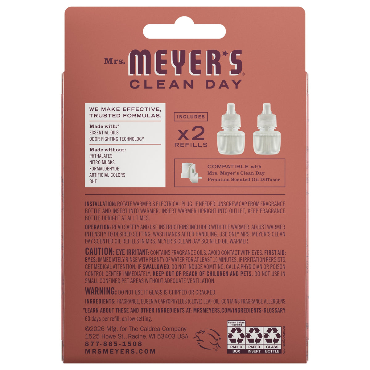 Fall Leaves Plug In Scented Oil Refill 2-Pack