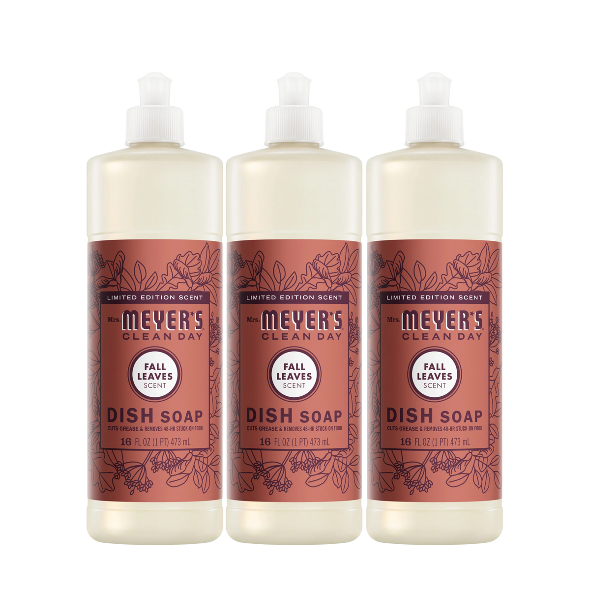 Mrs. Meyer's Fall Leaves Dish Soap 3-count bundle