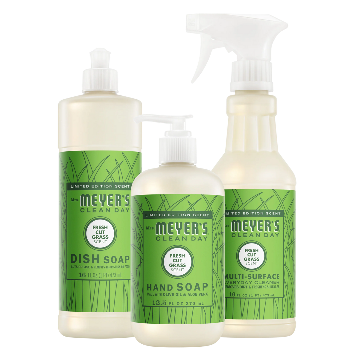 Mrs. Meyer's Fresh Cut Grass Kitchen Basics Set