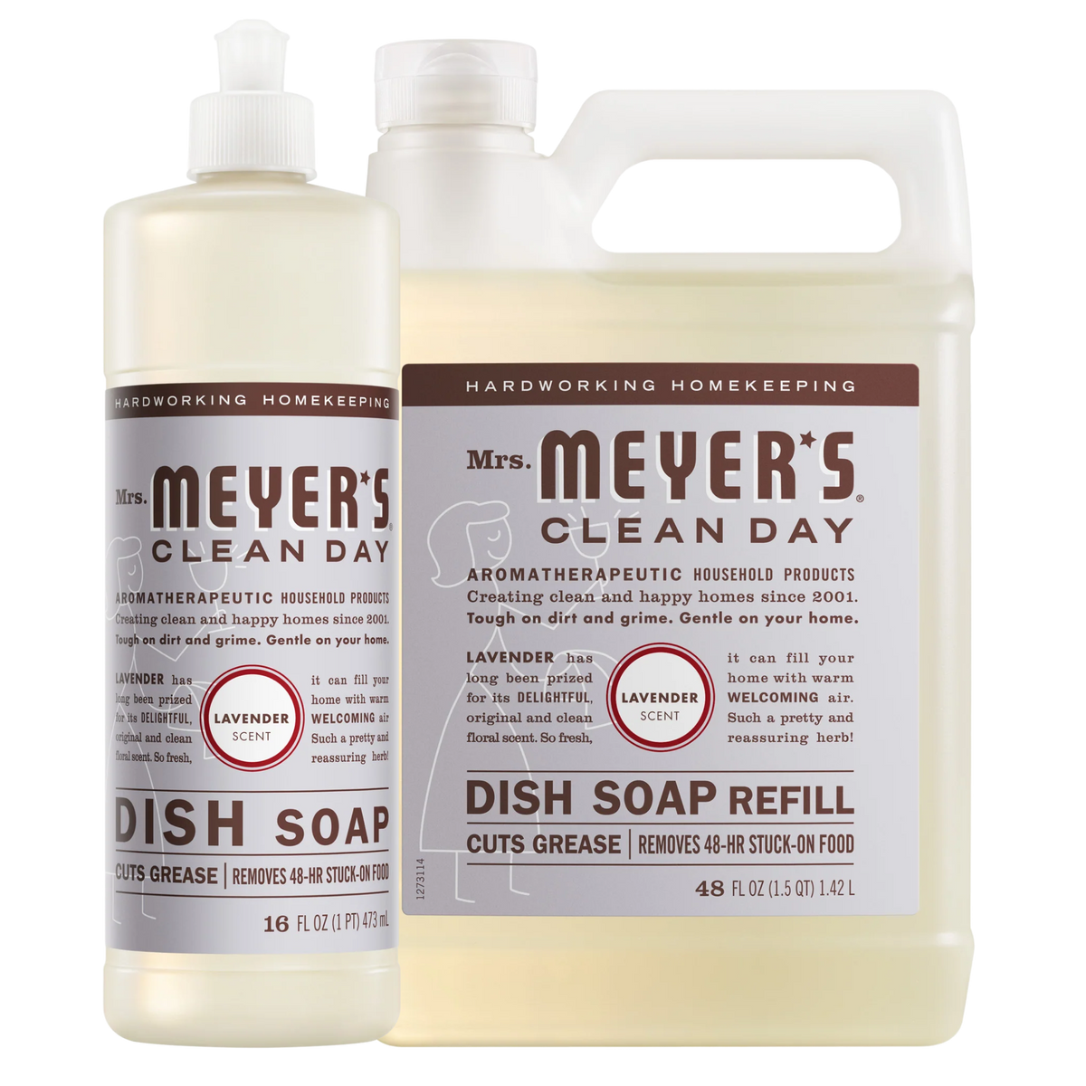 Mrs. Meyer's Lavender Dish Soap & Refill Set