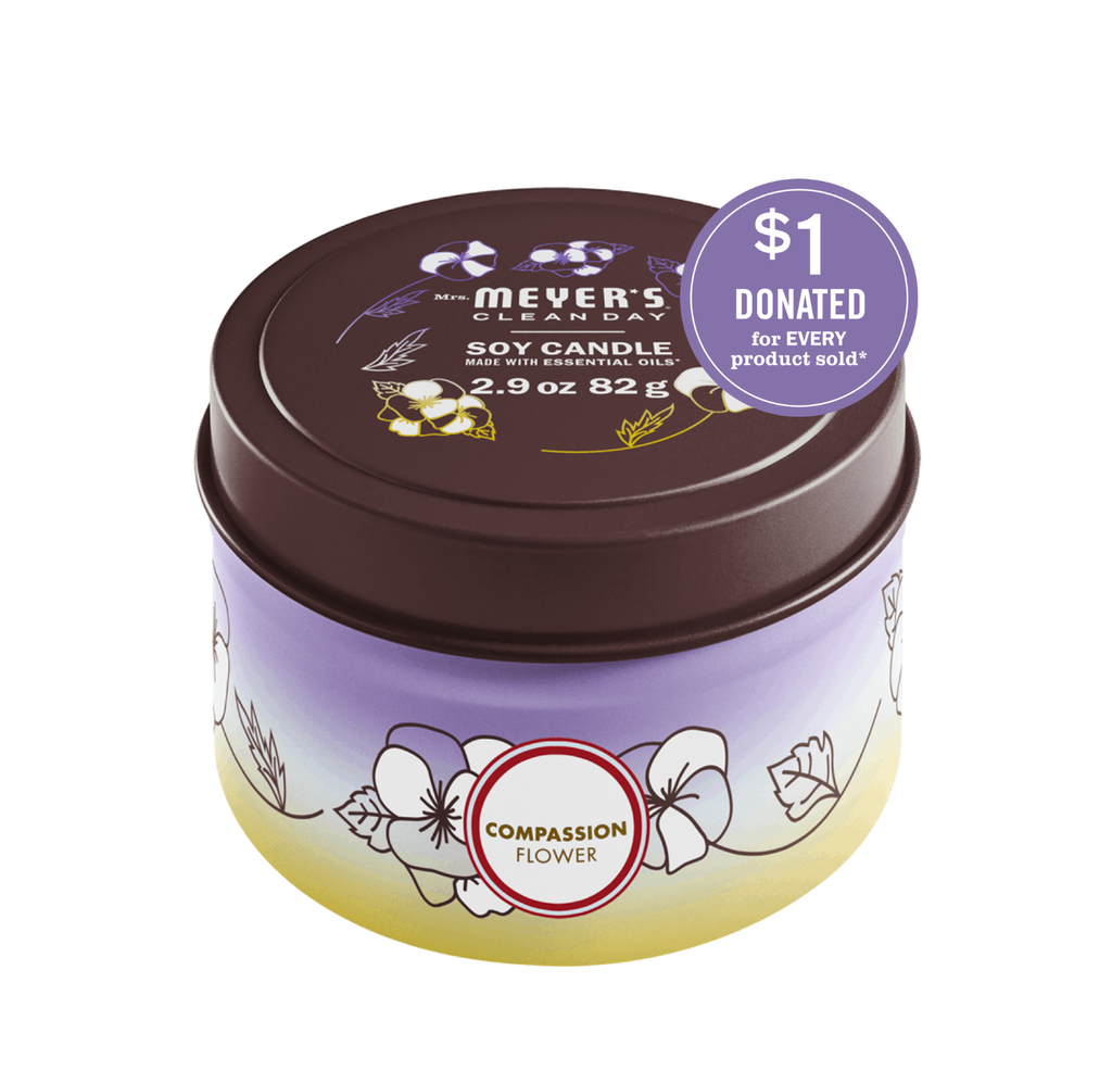 Mrs. Meyer's Compassion Flower Tin Candle