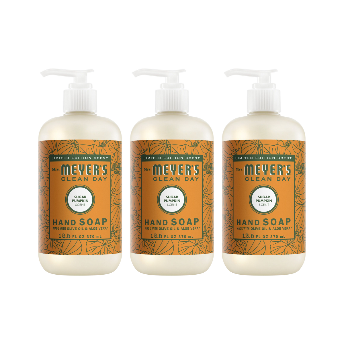 Sugar Pumpkin Liquid Hand Soap 3-count Bundle