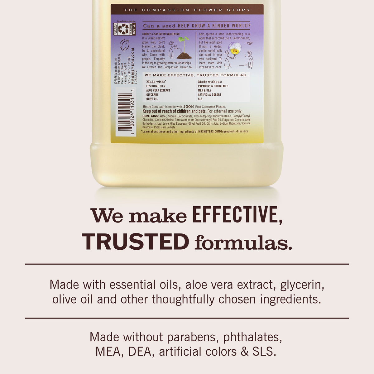 Mrs. Meyer's Compassion Flower Liquid Hand Soap Refill