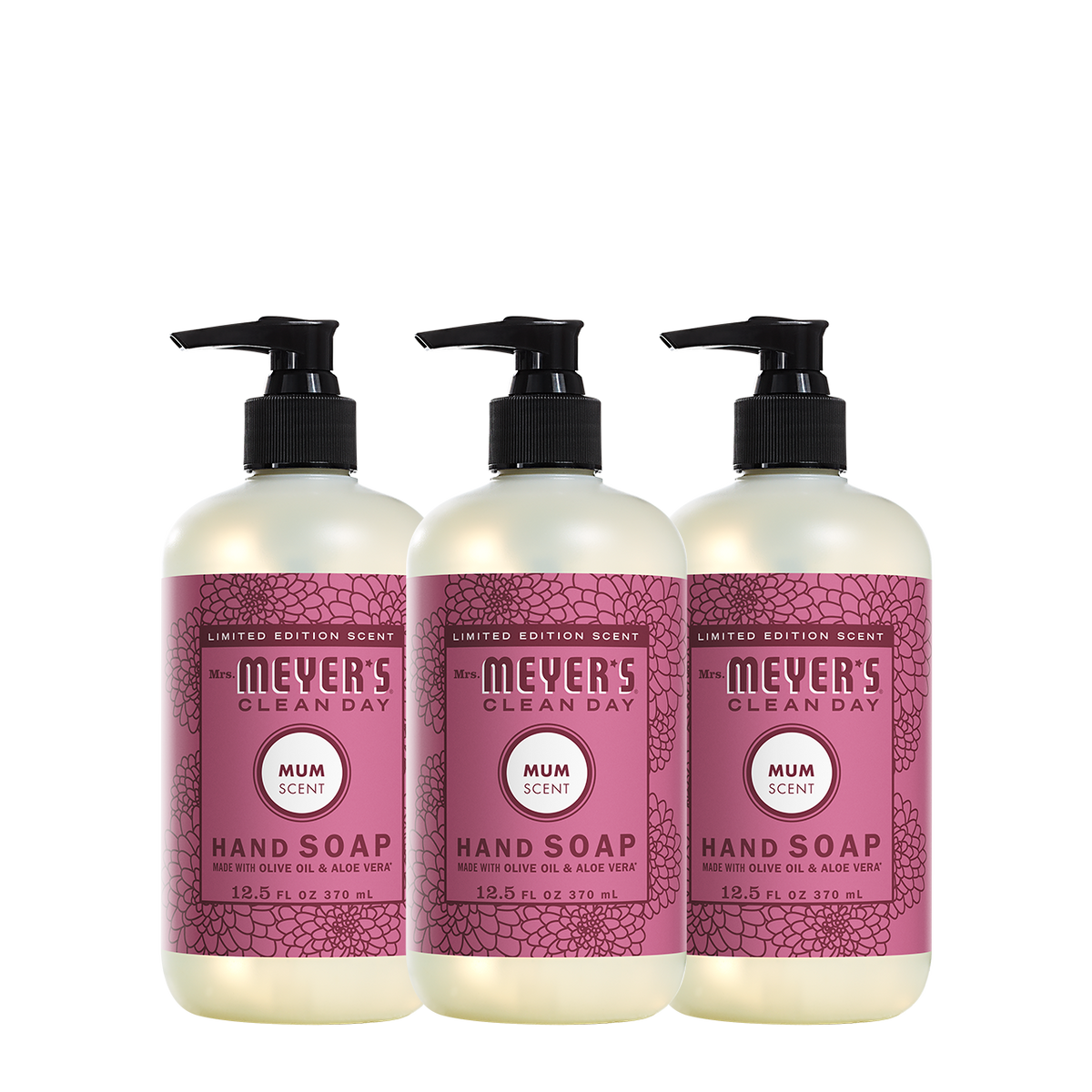 Mrs. Meyer's Mum Liquid Hand Soap 3-count Bundle 