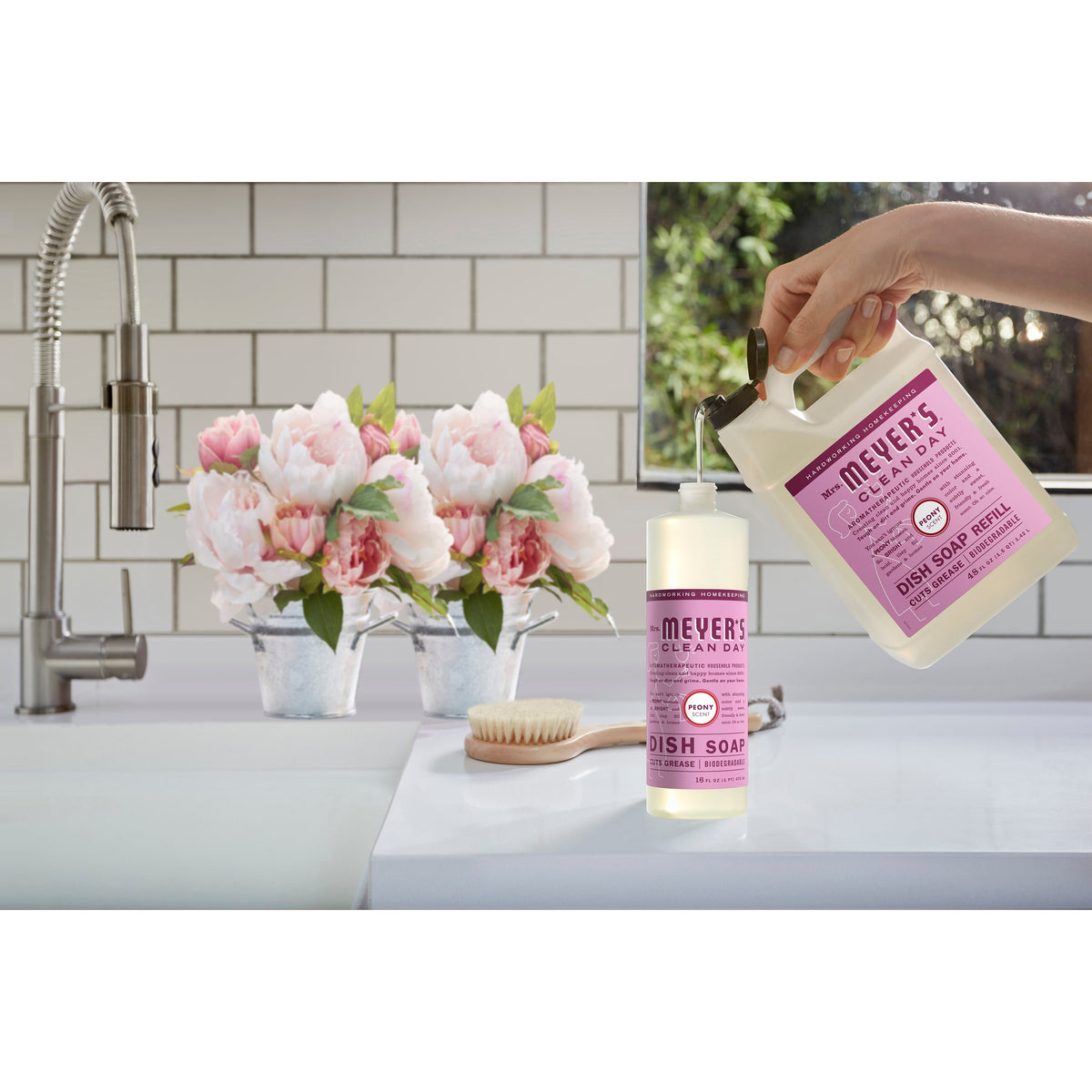 Mrs. Meyer's Peony Dish Soap Refill